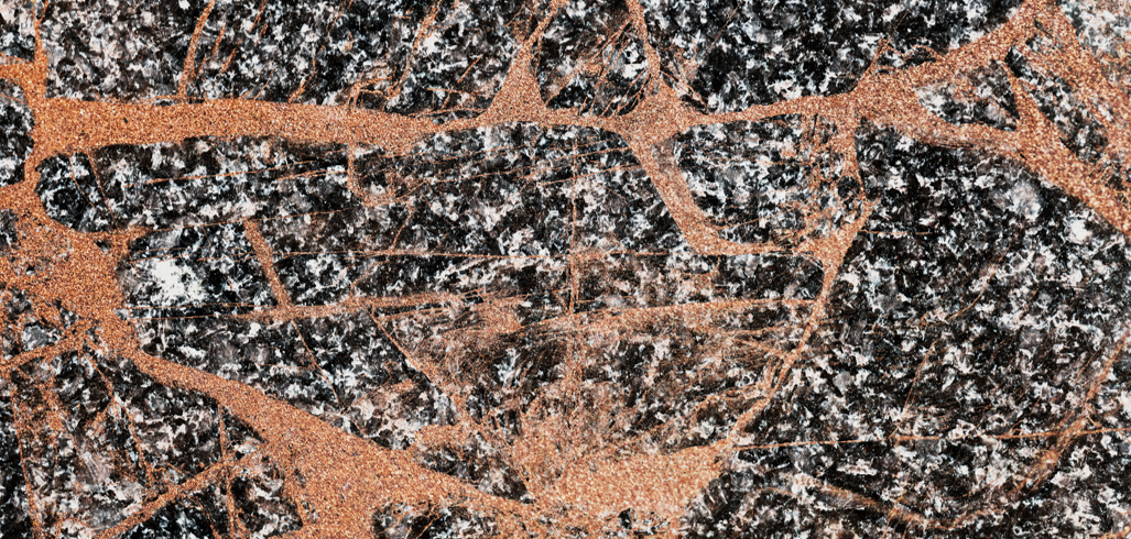 Dark granite close-up